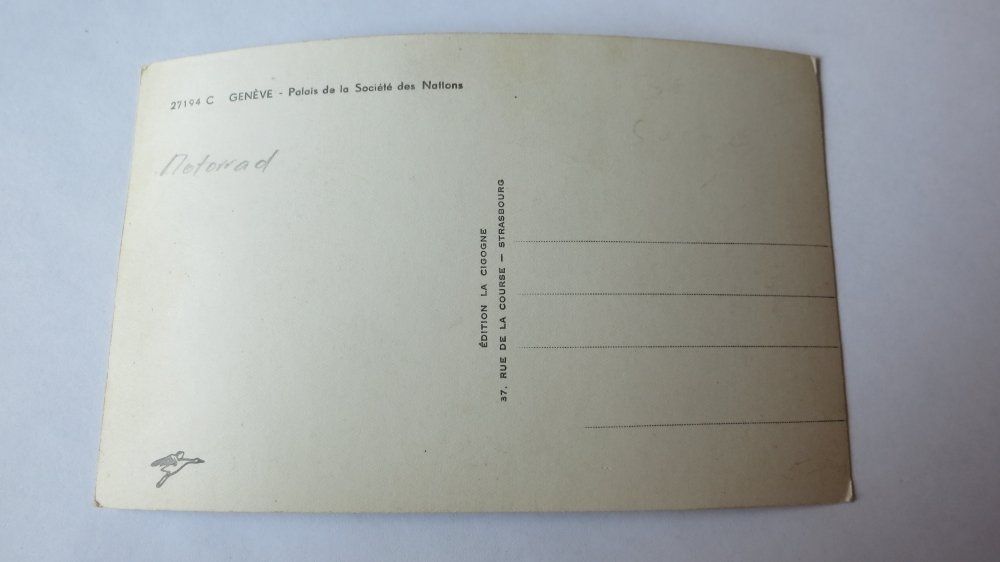Cartoline postali: Geneve - Palais de la Societe des Nations - Oldtimer – Usato da Jona venduto da centumprata 1
