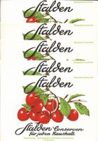 Stalden Conserven - 5 alte Löschblätter / Buvards réclames