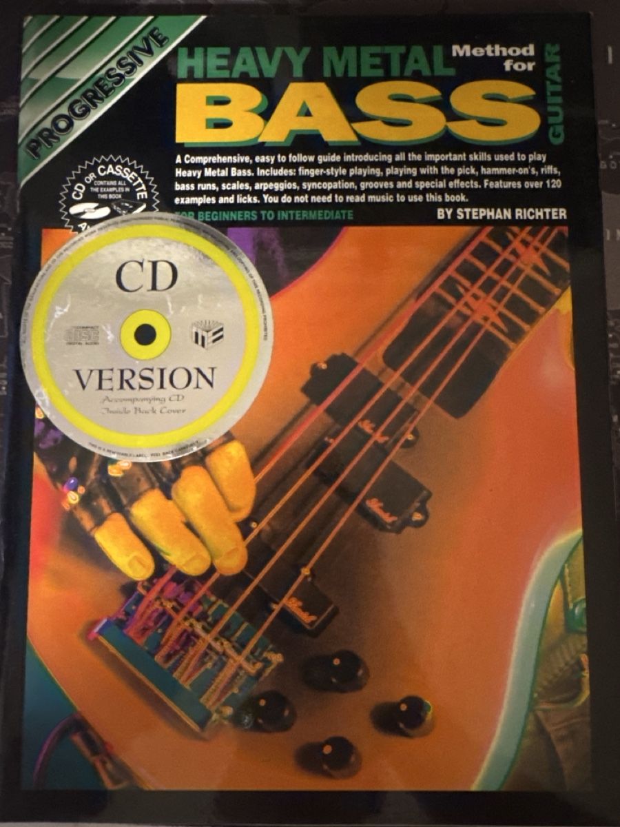 Bücher: Progressive Heavy Metal Bass Method Book + CD  – Gebraucht aus Pfaffhausen von mavital