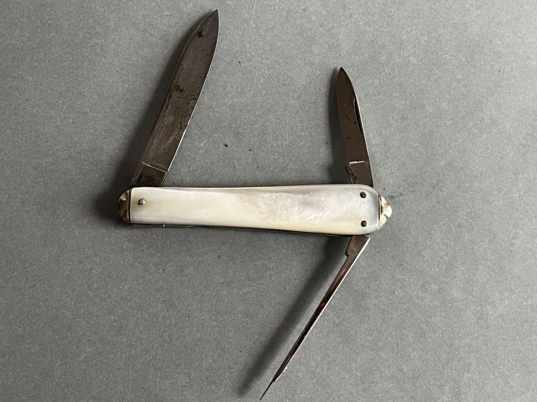 Solingen Taschenmesser: Altes Perlmutt Sackmesser 81 mm - selten – Gebraucht aus Zürich von FV.vintage 2