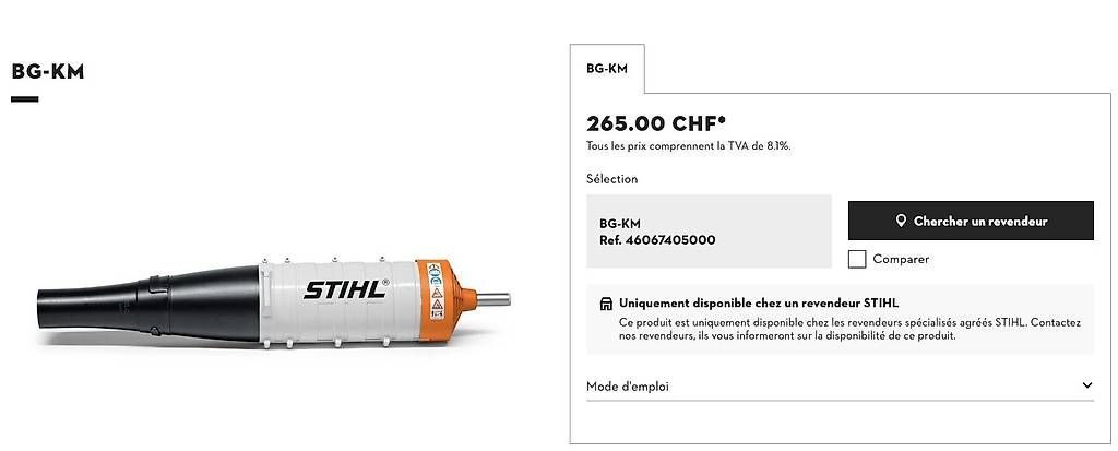 Stihl Soffiatori & Aspiratori per foglie: Souffleur Stihl BG-KM – Nuovo (secondo la descrizione) da Lausanne venduto da gullible