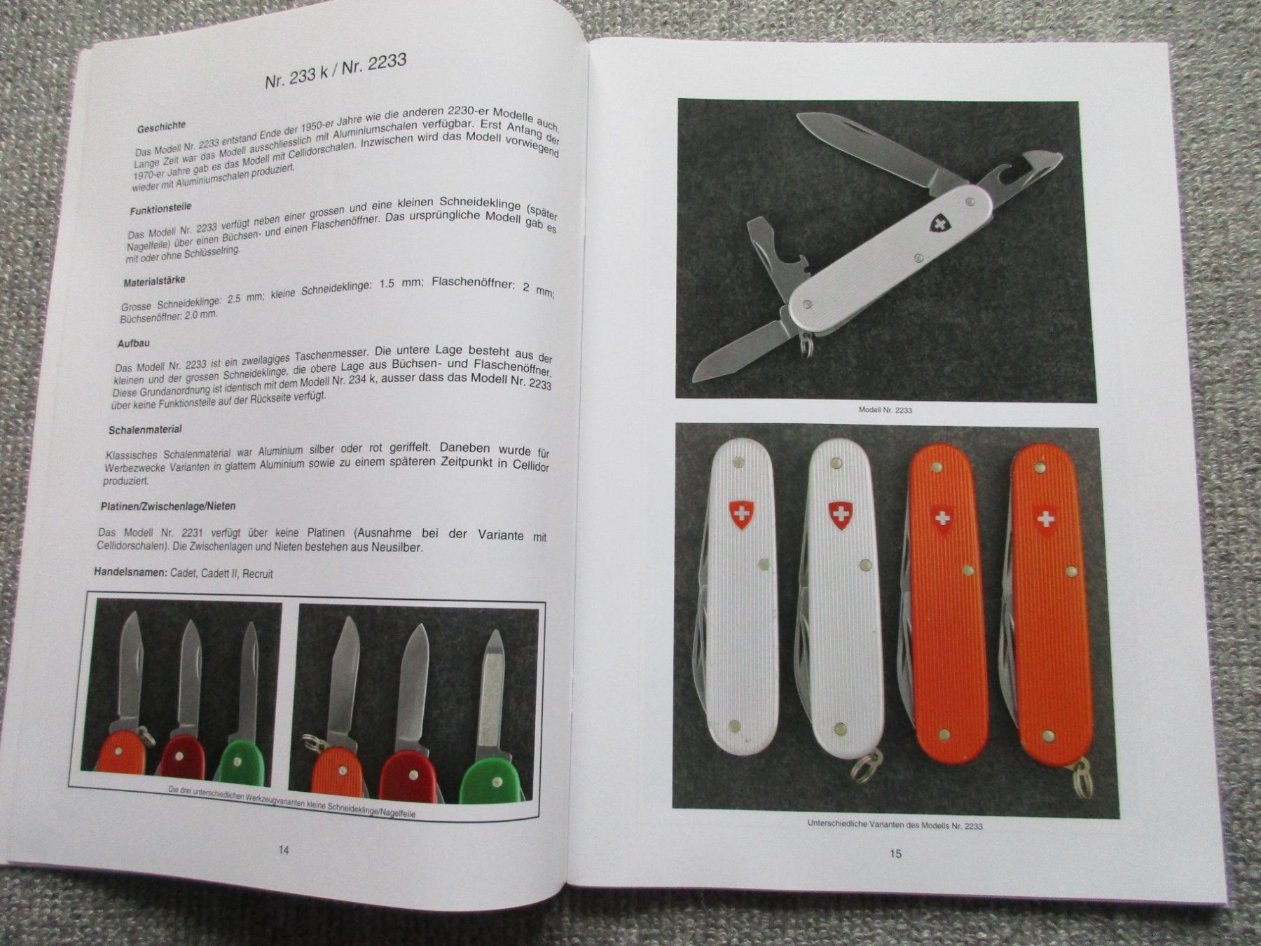 4 X Victorinox Taschenmesser-Kataloge über die 84mm Modelle (Neu