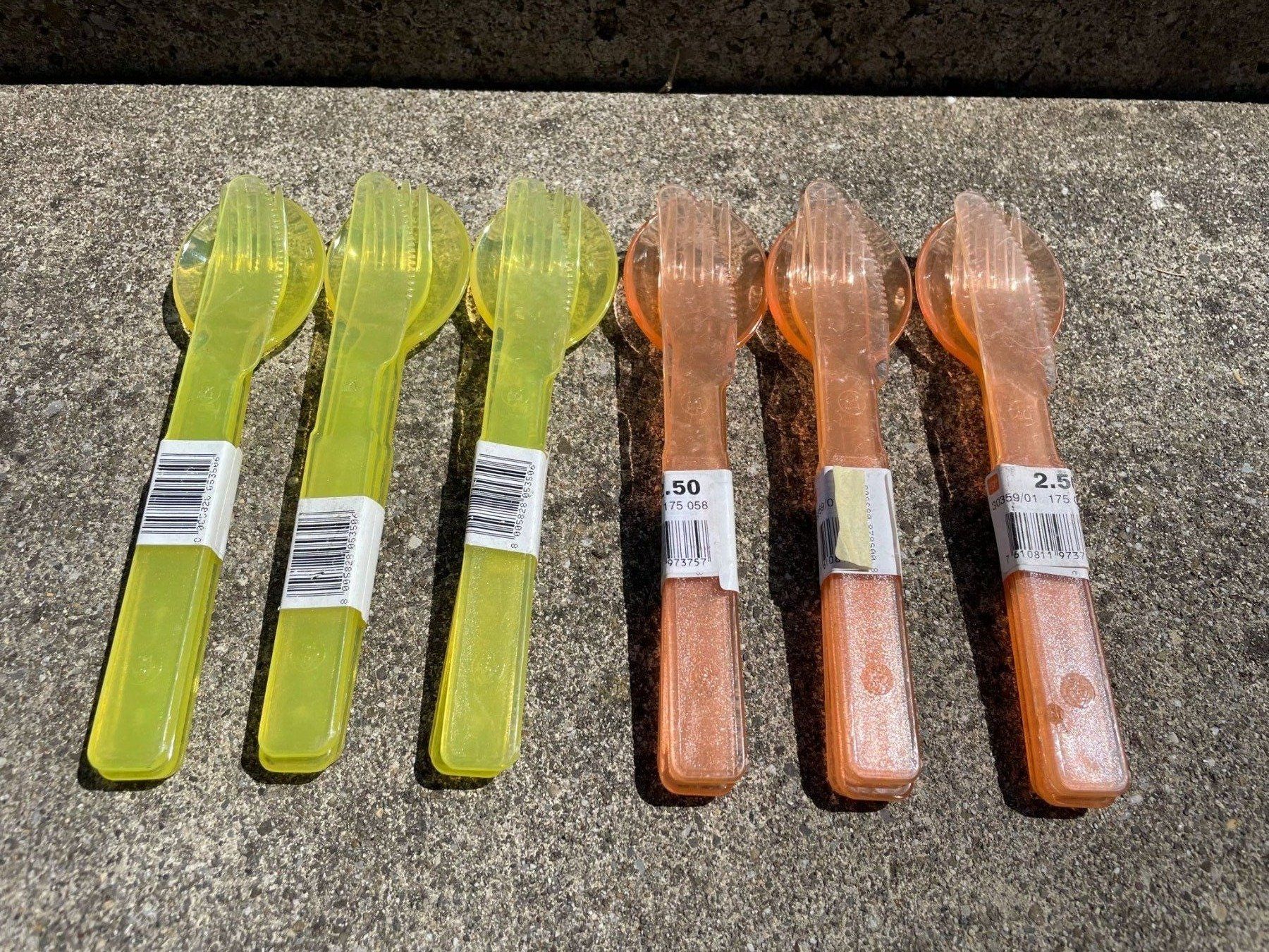 Bestecksets: 6 x Camping Besteck mit Gabel, Messer und Löffel – Neu und originalverpackt aus Wängi von LiqKojote