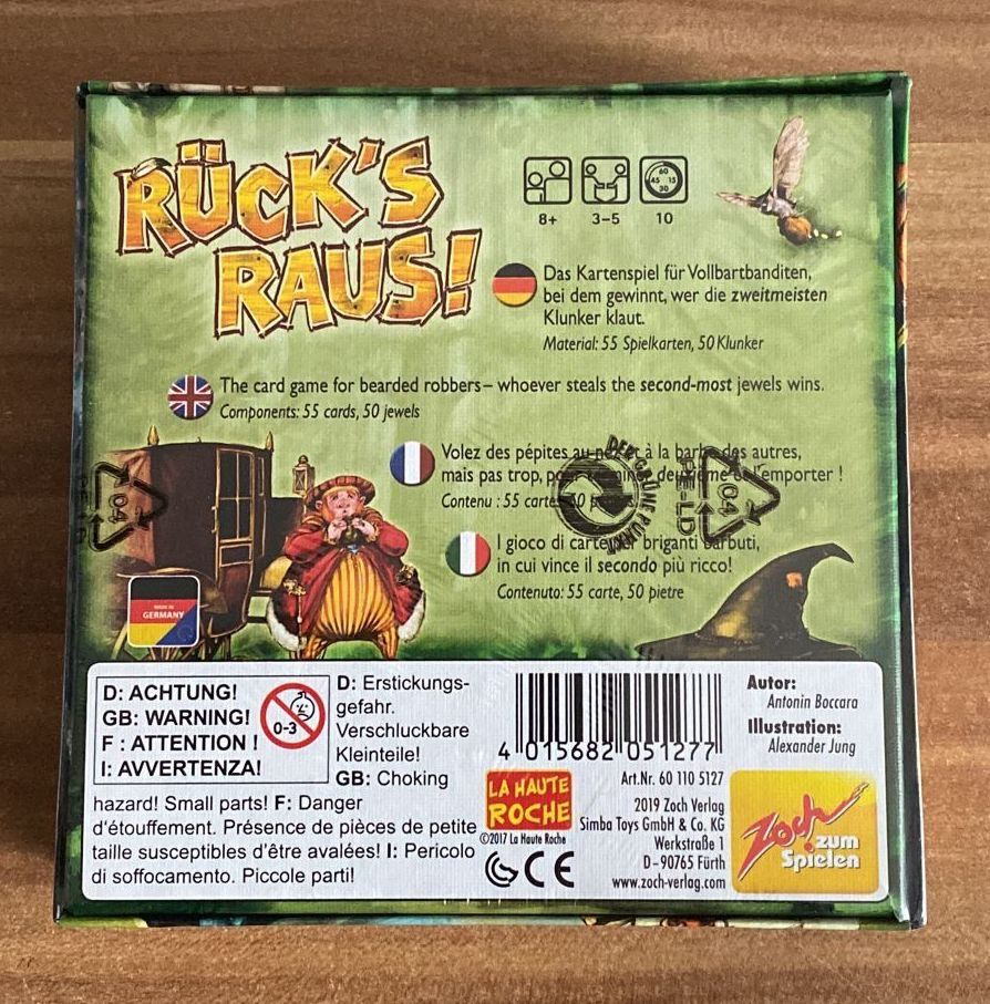 Spiele: Rück's Raus! – Neu und originalverpackt aus Wagenhausen von FrauLang 1