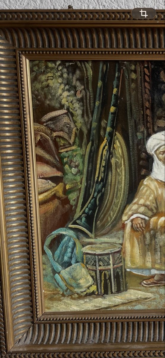 Gemälde: Original Ölgemälde Orientalische Szene – Gebraucht aus Meierskappel von Hala03 6