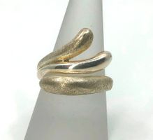 Ring Silber 925  Teils mit strukturierter Oberfläche