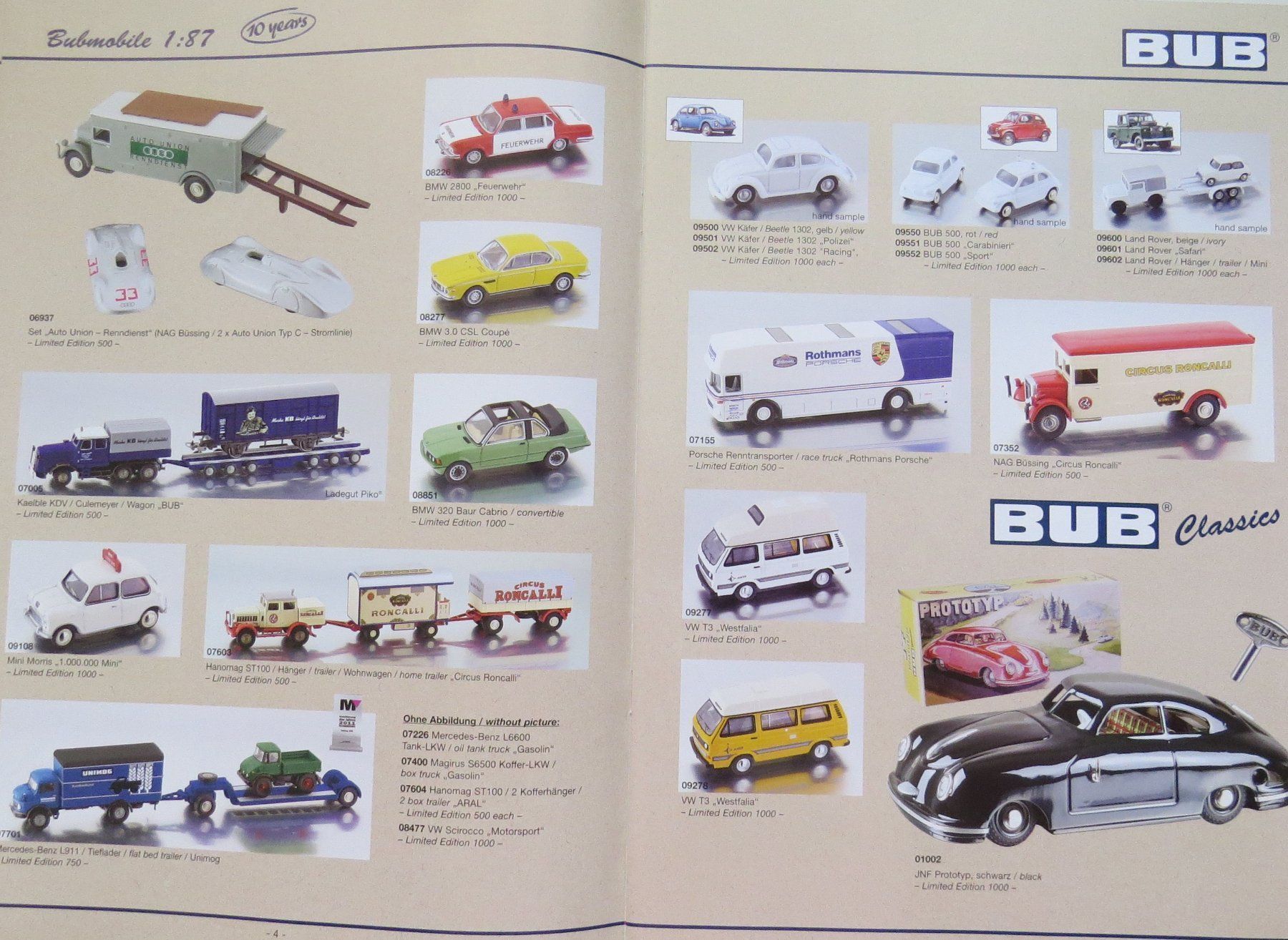 Dokumente: Bub Katalog Neuheiten 2012 – Neu (gemäss Beschreibung) aus Ettingen von campione_1 6