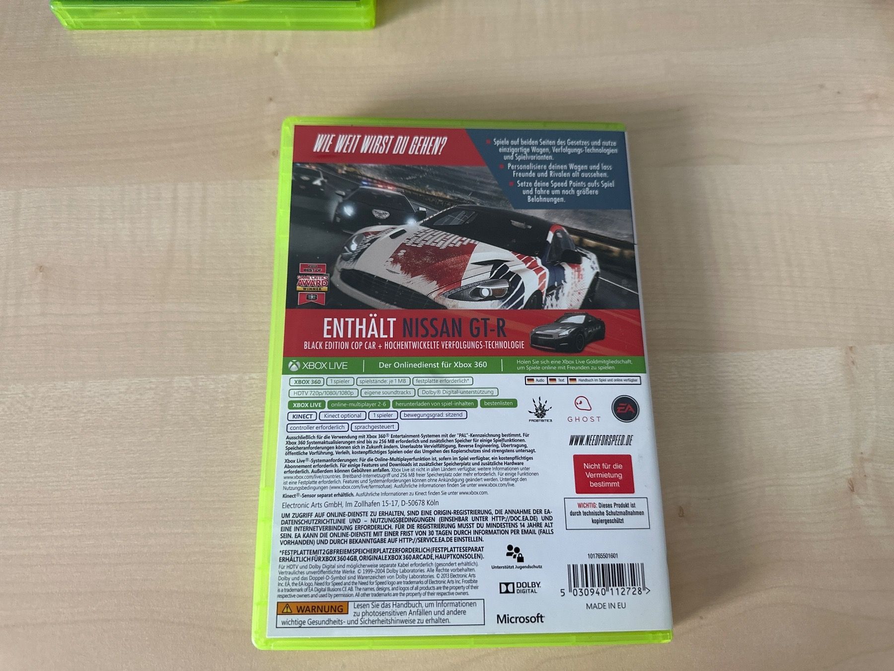 Microsoft Spiele: Xbox 360 Need Speed for Rivals (Kinect Empfohlen) – Gebraucht aus Arisdorf von comestibles 2