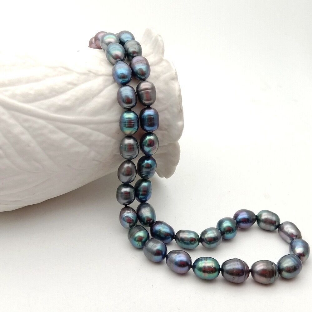 Catenine: Lua 90 cm schwarz Perlen Kette Collier Style Echt Perle Noir – Nuovo (secondo la descrizione) da Prilly venduto da ilyria73 4