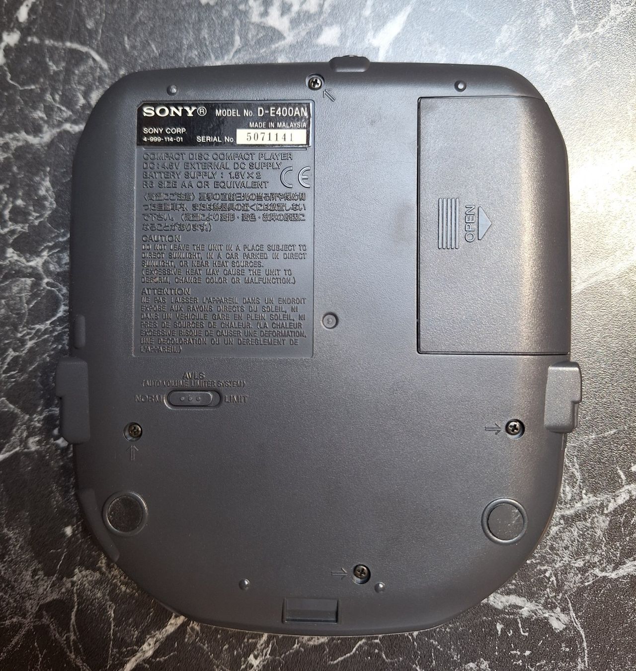 Sony Lecteur media portable: Lecteur CD Portable Sony Discman ESP2 D-E400AN argent – D'occasion à Loveresse par Slider2neuf 2