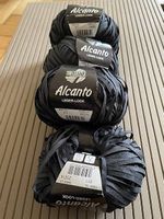 4 Knäuel Lana Grossa Alcanto Farbe 011 schwarz