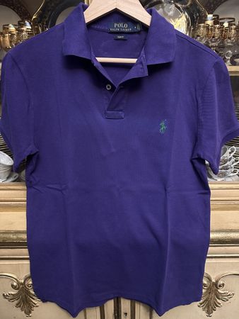 Brand new Ralph Lauren purple polo shirt slim fit 