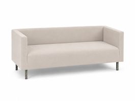 Modernes Sofa in Beige mit Metallfüssen