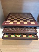 Deluxe Spielekasten / Casa da gioco deluxe - Holz-Spielesamm