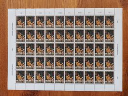Postfrisch, gültige Schweizer Frankatur, Briefmarkenbogen