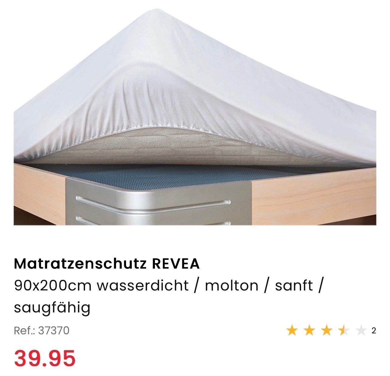 Conforama Bettwäsche: Matratzenschutz 90x200 – Neu und originalverpackt aus Venthône von Dastie 1