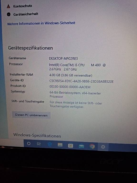 Notebooks: 2 Notbook acer. – Gebraucht aus Hölstein von rabie01 3