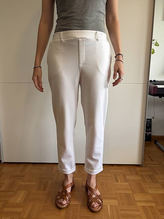 Pantaloni: Weisse Hose Grösse 40 – Usato da Basel venduto da Annikalypse 1