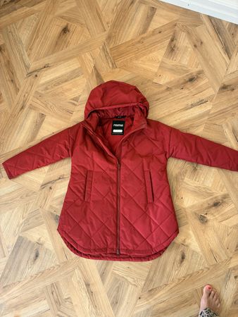 Reima Jacke rot gesteppt mit Kapuze Grösse 128 Zustand gut