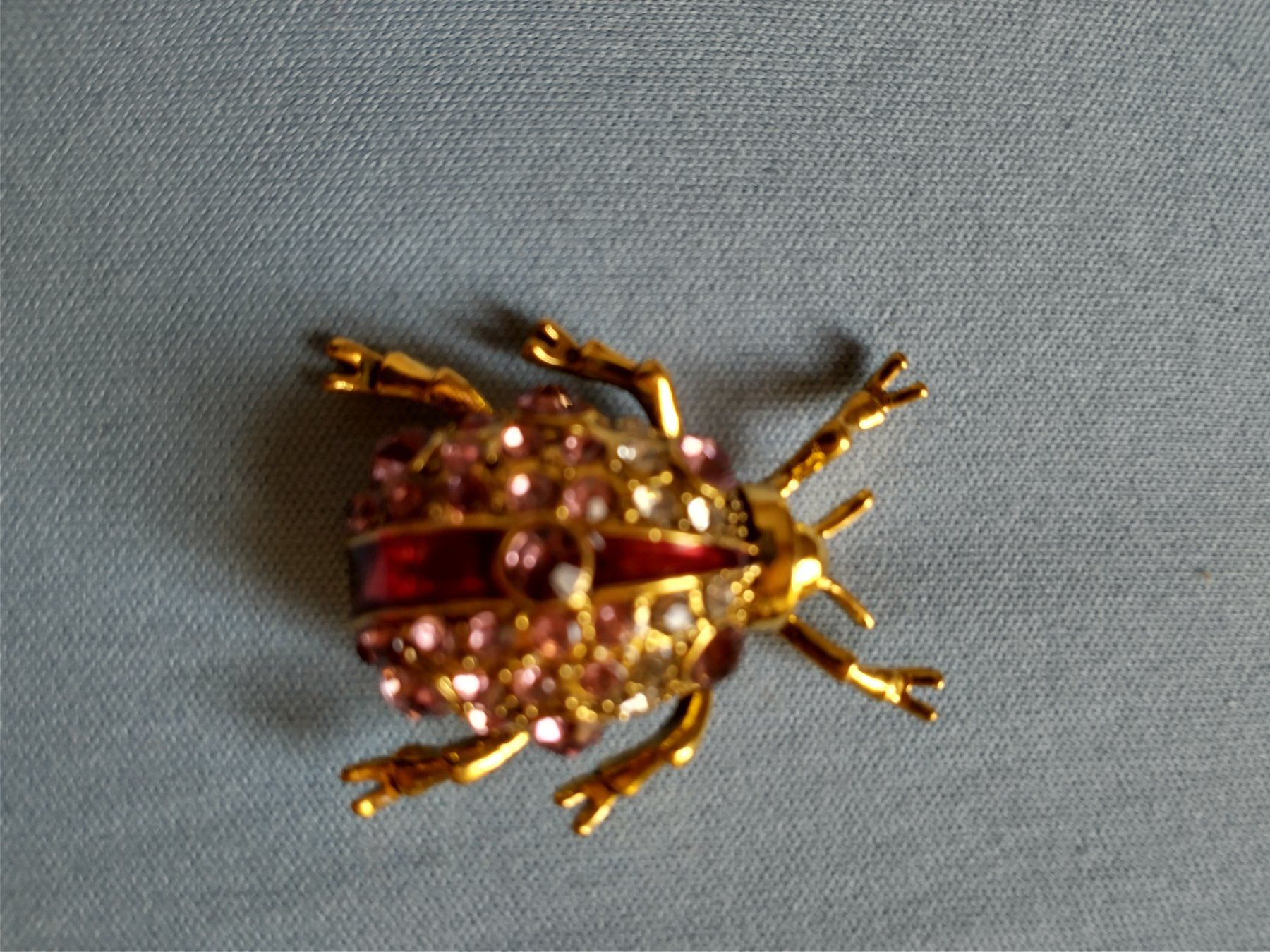 Spille & Fermagli: Brosche Käfer goldfarben mit rosa Steinen – Nuovo (secondo la descrizione) da Löhningen venduto da Chimae67 8