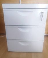 Metall-Rollcontainer mit Schloss, 3 Schubladen