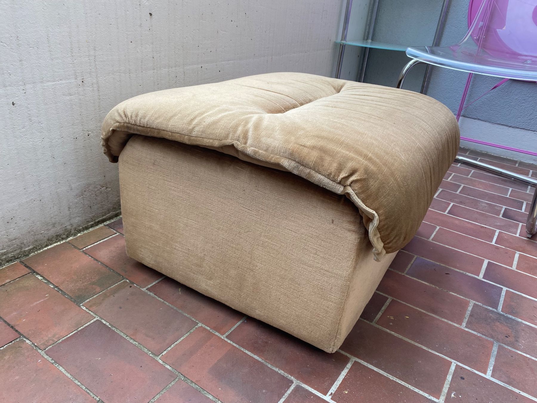 Sgabelli: Hocker Vintage Samt – Usato da Basel venduto da mel_7rbn