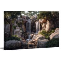 Riesig 🔝 SUPER PREIS 💲 Wandbild 120x80 NEU / Wasserfall