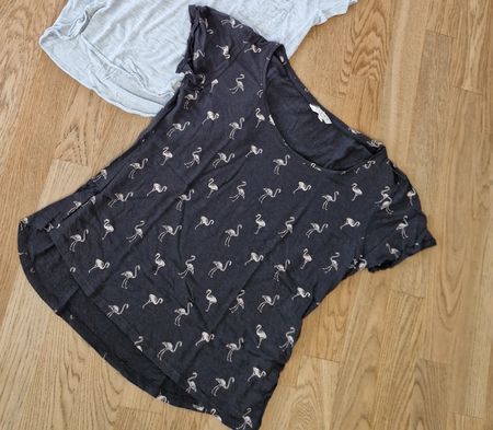 Sommerliches Flamingo-Shirt von Review, Grösse S/36 top!