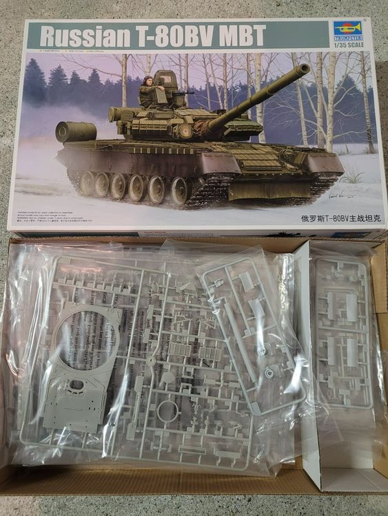 Trumpeter 05566 T-80BV MBT Russian Soviet Tank 1/35 | Kaufen auf Ricardo