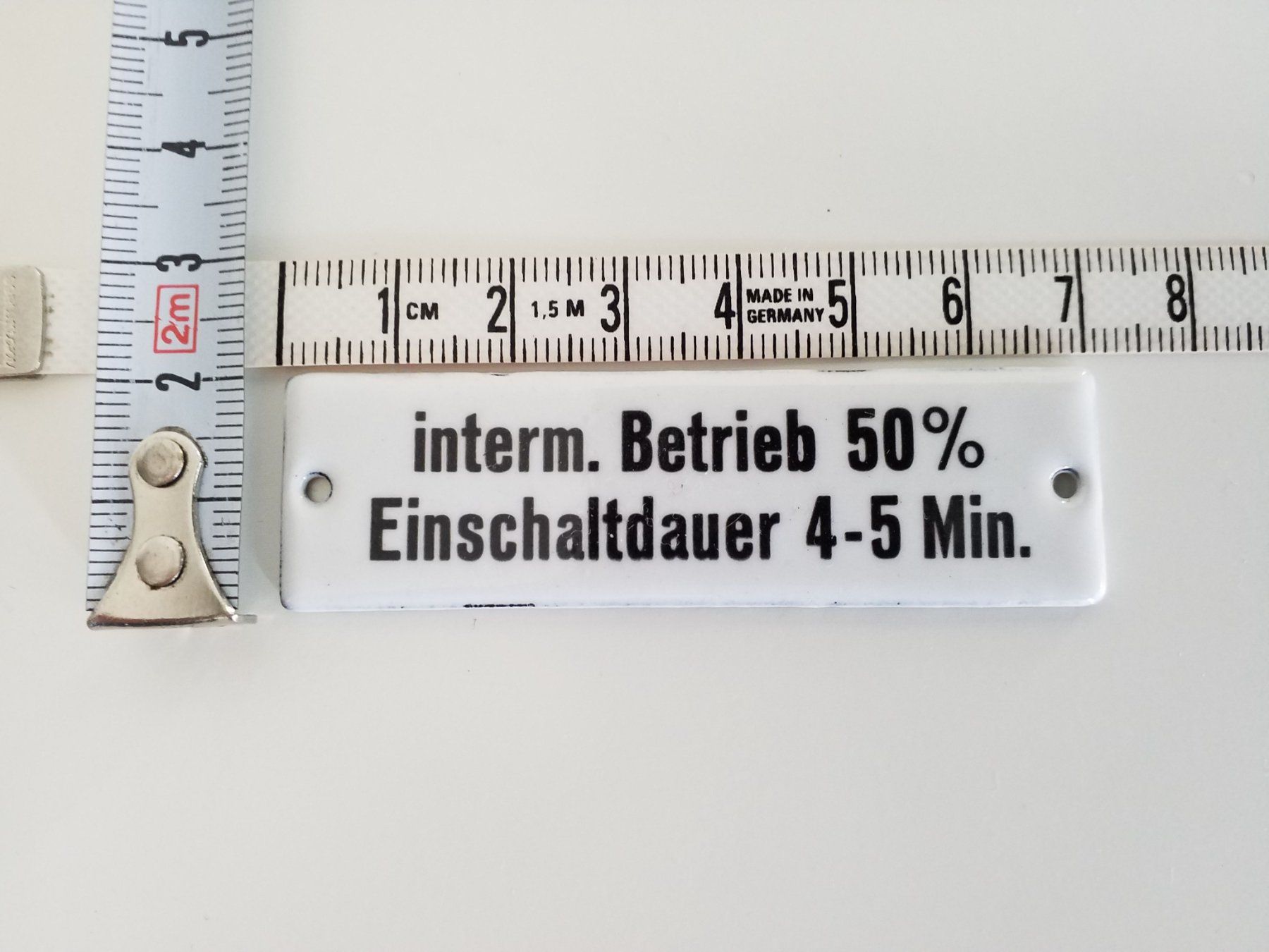 Insegne: Emailschild interm. Betrieb 50%, Einschaltdauer 4 - 5min – Nuovo (secondo la descrizione) da Luzern venduto da Flocke11 1
