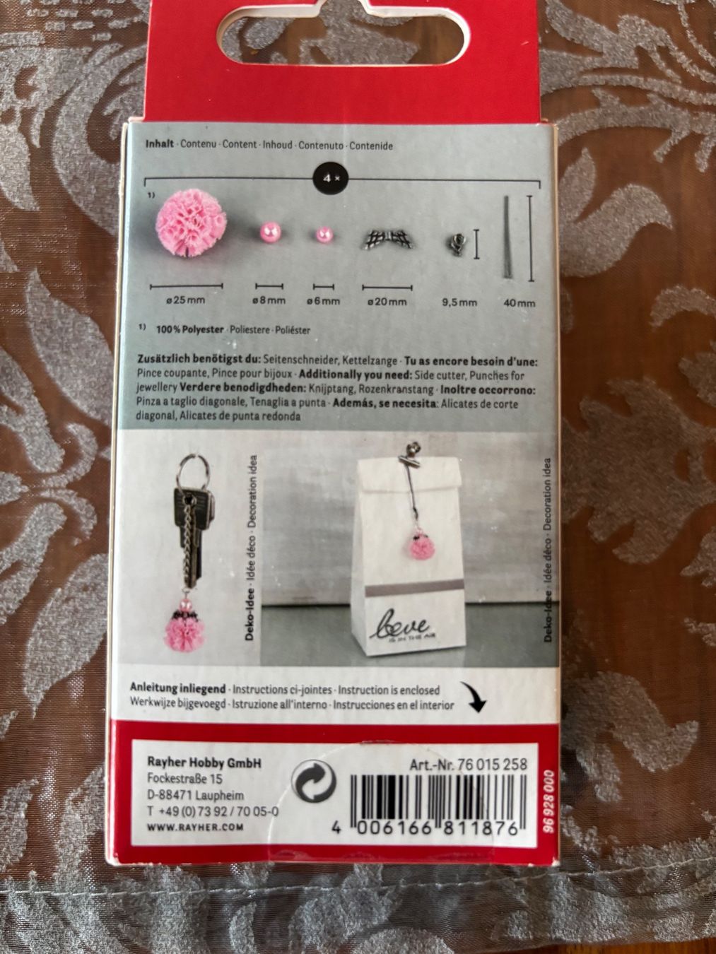 Portachiavi: Anhänger Soft Tüll Pompon Engel DIY Set – Nuovo e nell'imballaggio originale da Balsthal venduto da Uroby 2