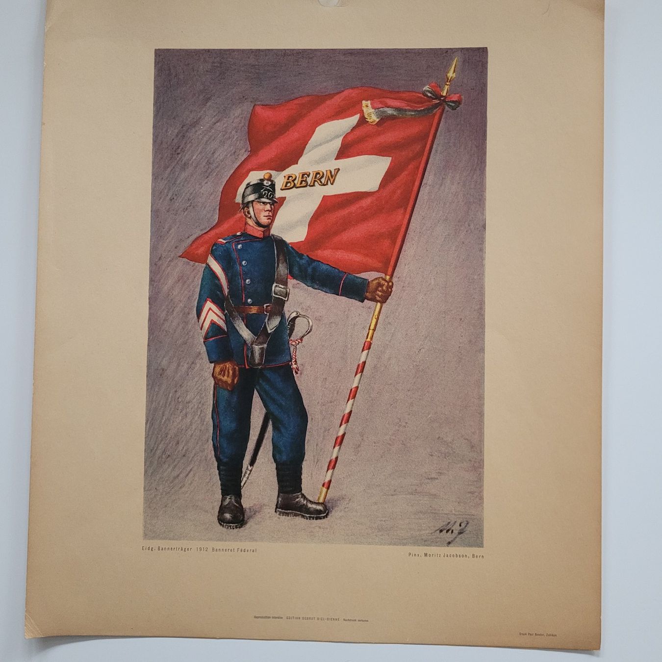 Poster & Bilder: Eidg. Bannerträger 1852/1912/1939 - Moritz Jacobson – Gebraucht aus Unterstammheim von Dolosprint80 5