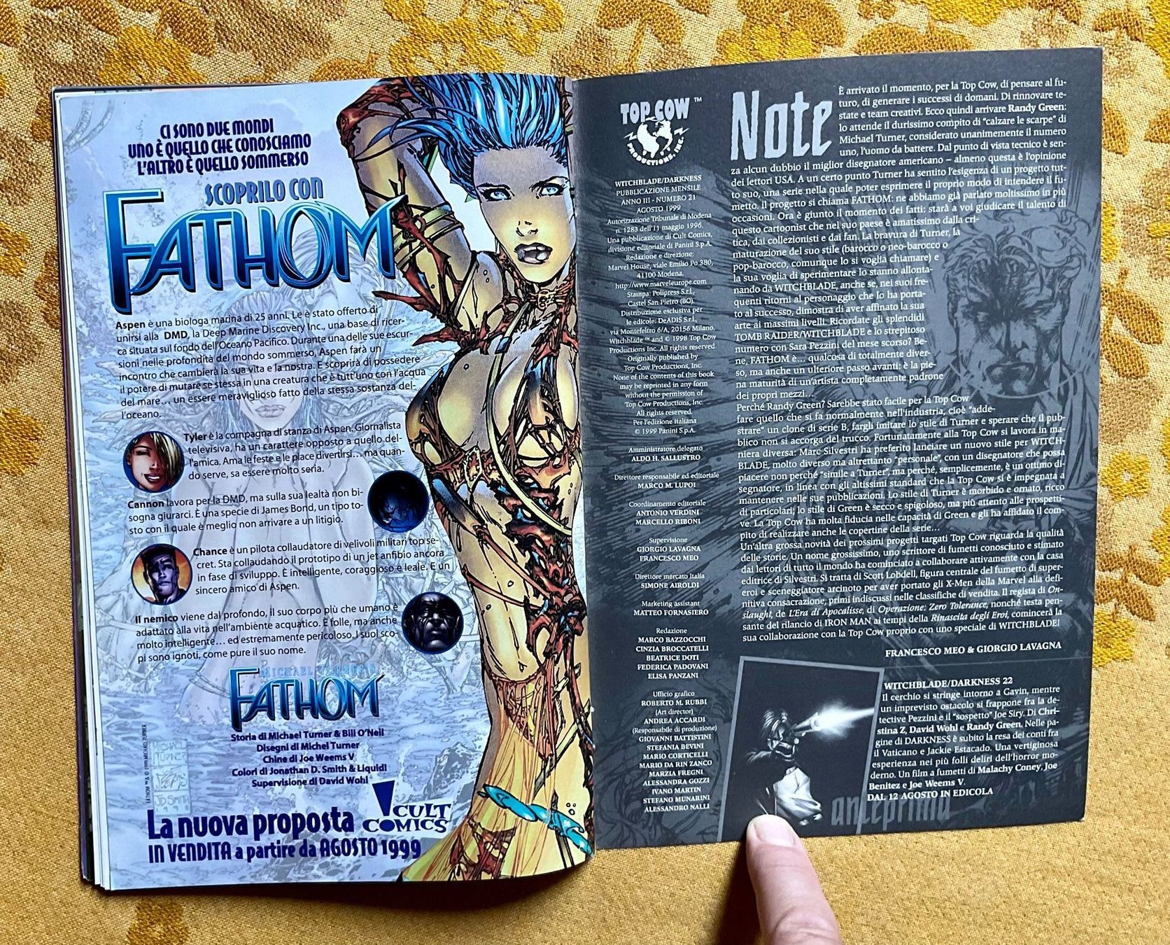 Fumetti: Witchblade  Heft Nr 21 von 1999 ITALIENISCH – Usato da Endingen venduto da nathan05 8
