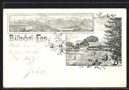 Litho Bütschel-Egg, Gebäude mit Umgebu