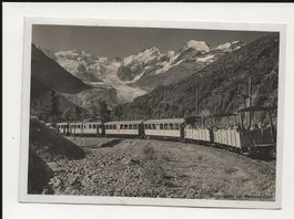 AK 1927 Berninabahn mit Aussichtwagen 🤩🏞️ Berninagruppe