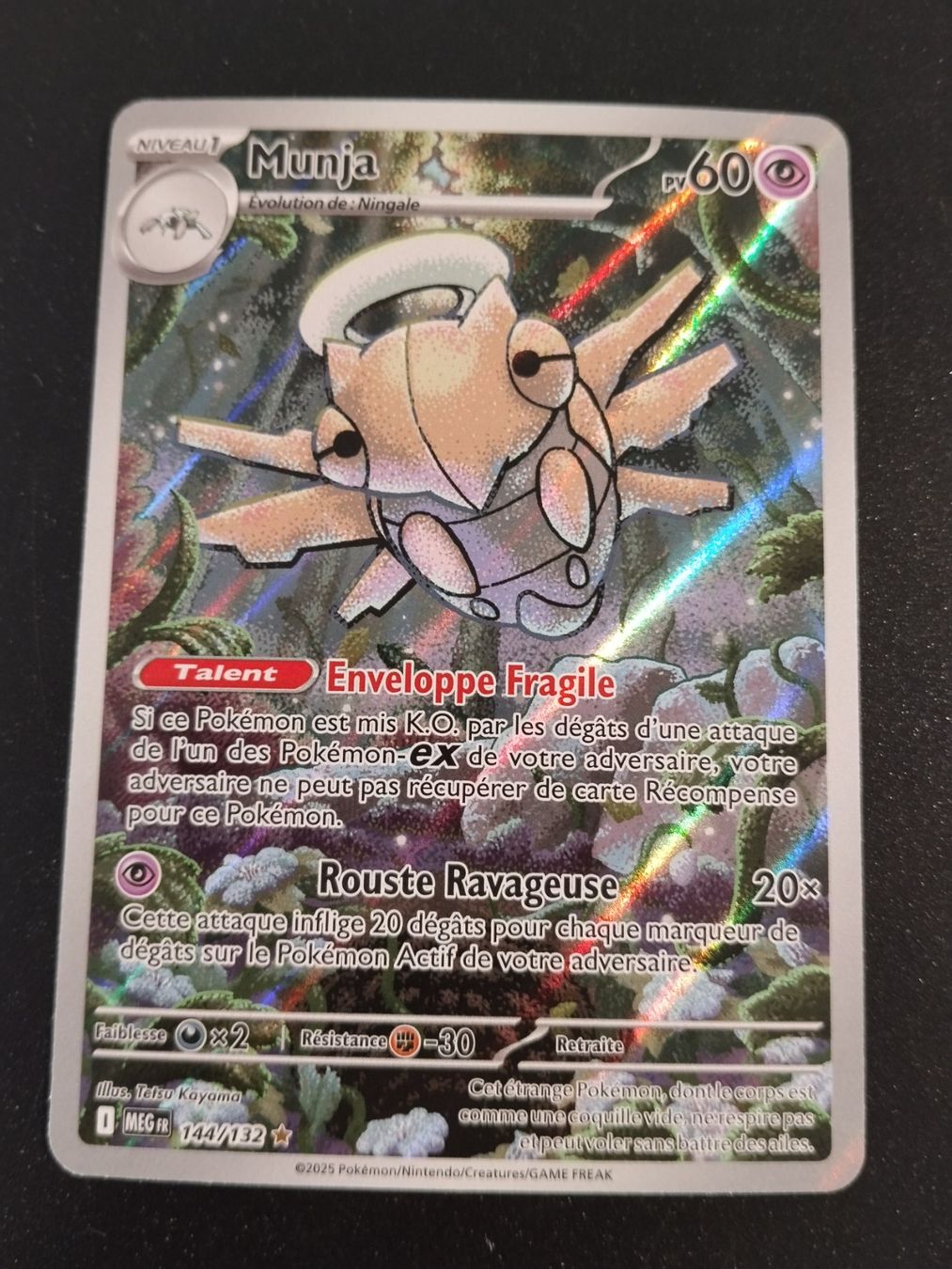Pokémon Carte collezionabili: Pokémon Mega Évolution: Munja 144/132 FR – Usato da Palézieux-Village venduto da oufoux08