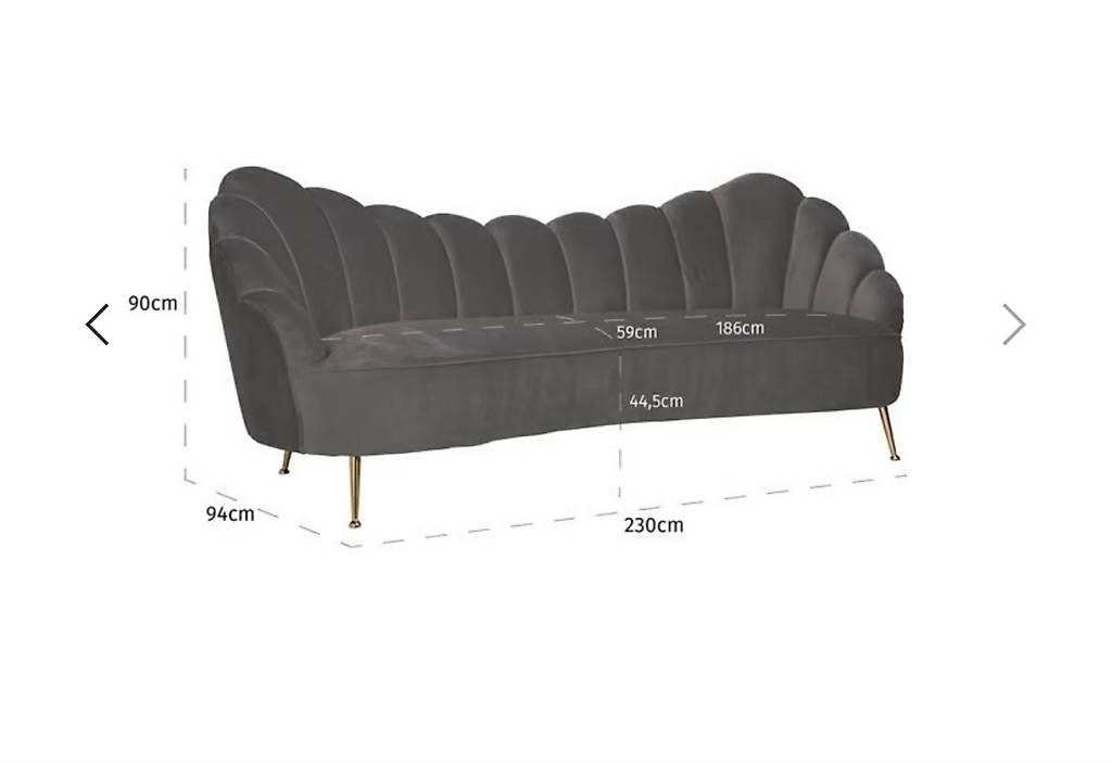 Sofas: Richmond Interiors Huxley  2 Sofas + 1 Sessel  Samt – D'occasion à Seengen par Linda1781 1