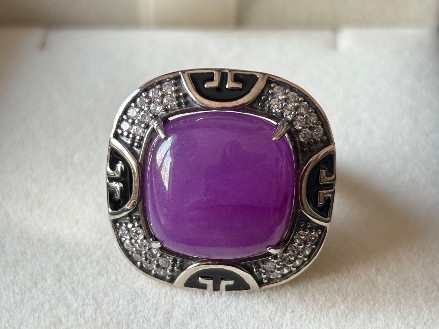 Ringe: Ring Jade, Violett, Silber 925, Grösse 53 – Neu (gemäss Beschreibung) aus Brugg AG von lau_9rvy 1