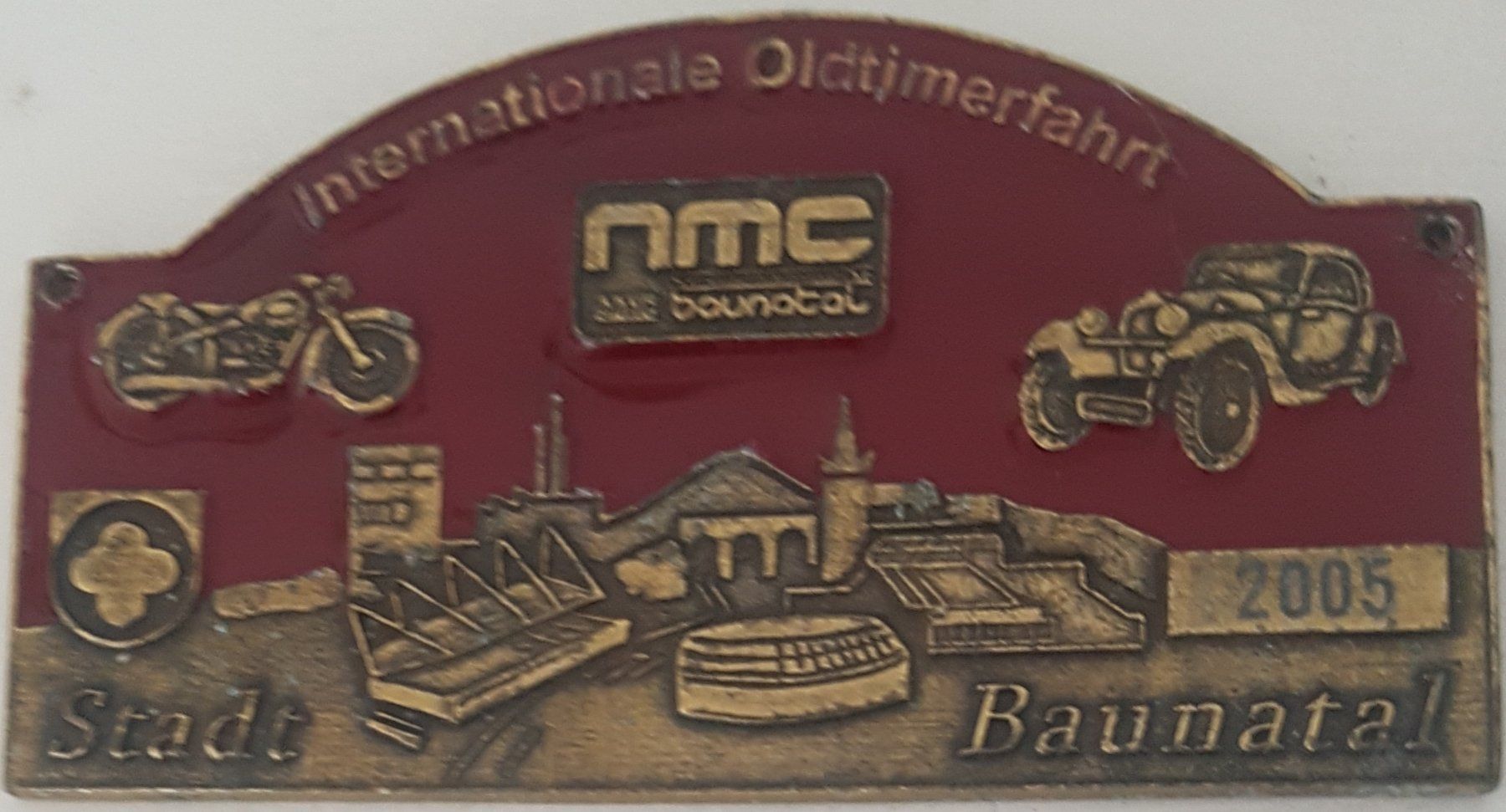 Plaketten & Abzeichen: Plakette Internationale Oldtimerfahrt Stadt Baunatal 2005 – Gebraucht aus Neuchâtel von Blondy_73