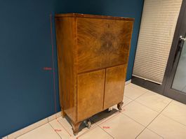 Schönes Vintage Nussbaum-Sekretär, 130cm, Top Zustand