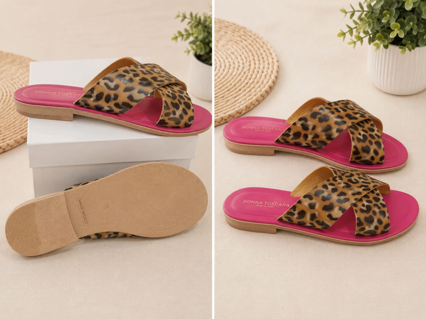 Damenschuhe: Ciabatte artigianali tg 38 – Neu und originalverpackt aus Rancate von Birbine