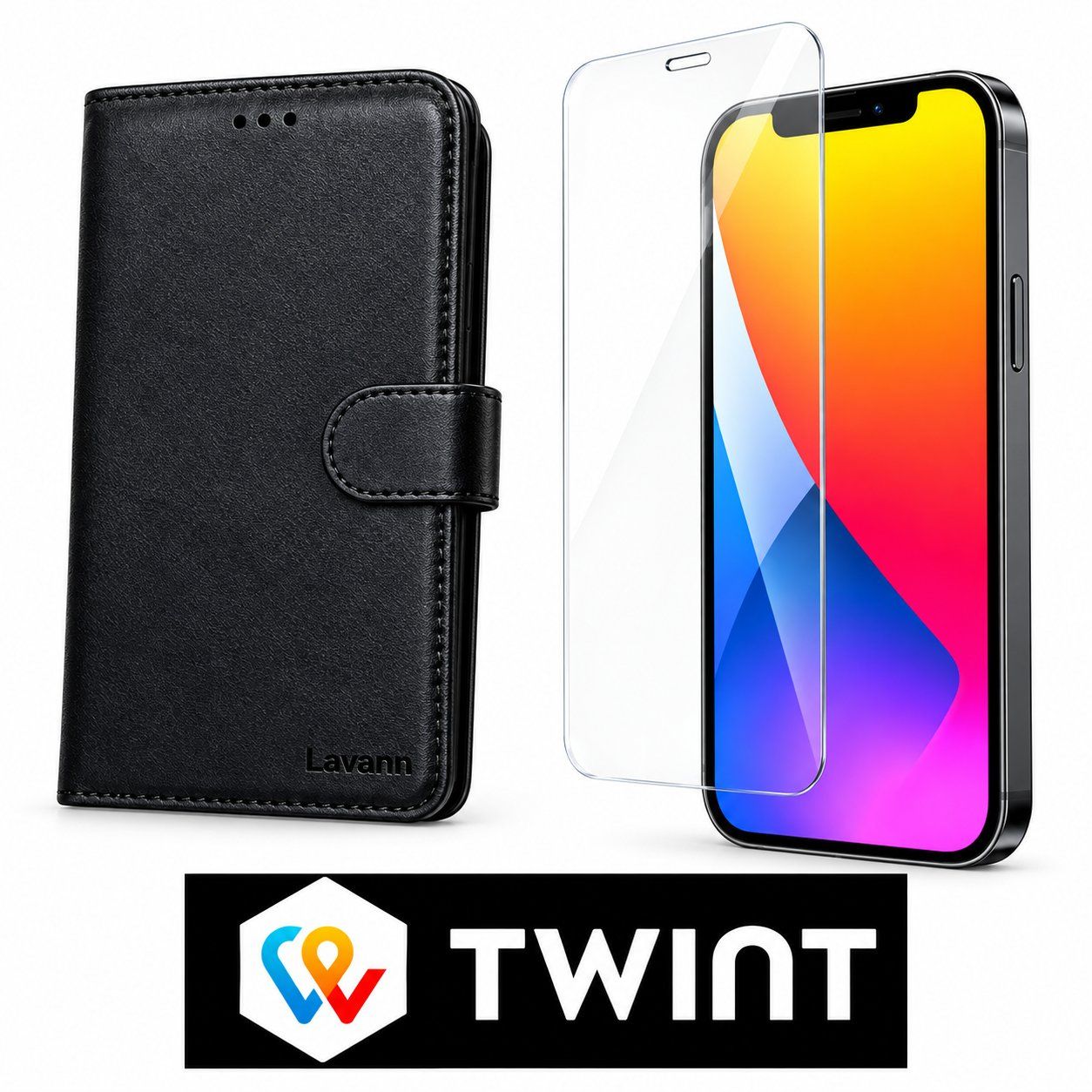 Cover & Protezioni schermo: iPhone 17 Pro Max Leder Wallet Hülle mit panzerglas – Nuovo e nell'imballaggio originale da Luzern venduto da Waince786