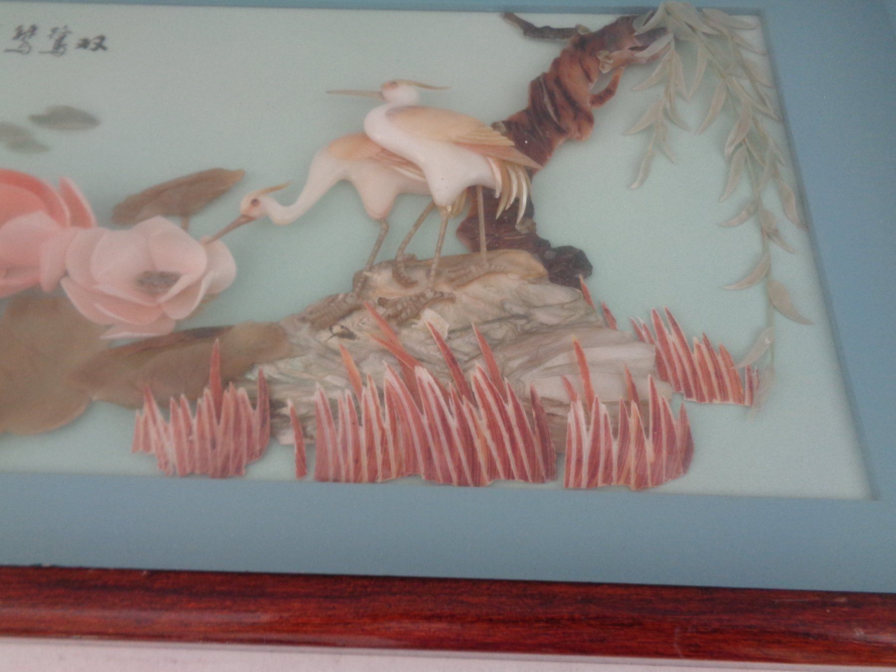 Foto & Immagini: Chinesische Muschelkunst hinter Glas – Usato da Chur venduto da omonia 3