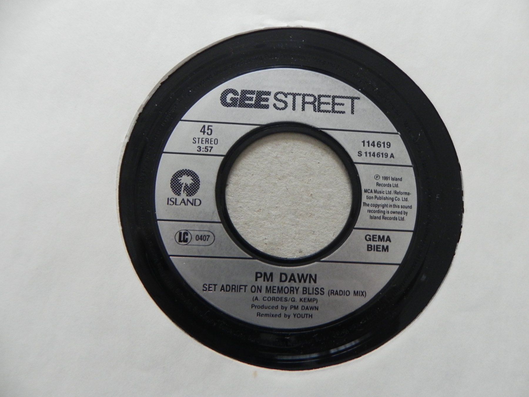 Dischi in vinile: Single 7" US Rap Duo PM Dawn 1991 Set adrift on Memory Bliss – Usato da Siebnen venduto da krimsie 2