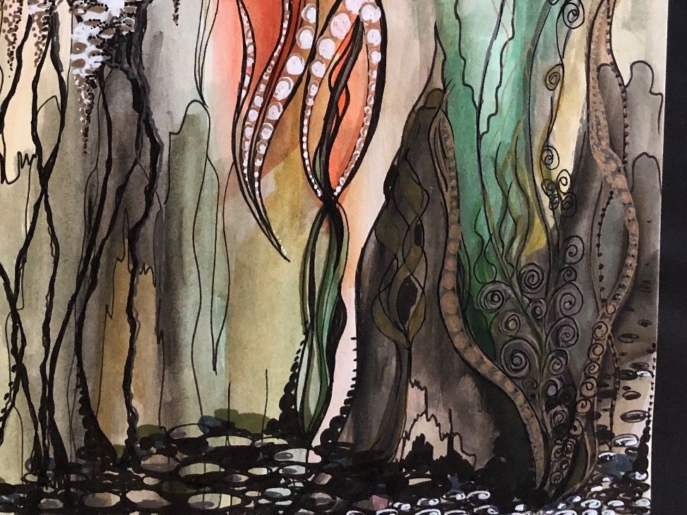 Dipinti: Aquarell Landschaft, Unikat, handgemalt – Nuovo (secondo la descrizione) da Uster venduto da mef_6qpg 2