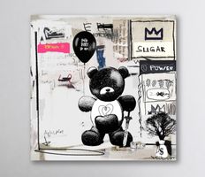 Dirty Teddy Expressionismus Kunst Urban Pop Art Modern Bild
