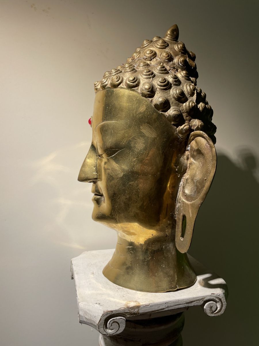 Skulpturen & Statuen: Buddha Kopf 40cm Messing / Asia Deko – Gebraucht aus Lenggenwil von Unique_ 4