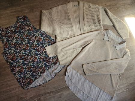 3 schöne Oberteile, neuwertig, Gr. L