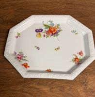 Edle Servierplatte mit Blumenmuster, 32cm, sehr gut erhalten