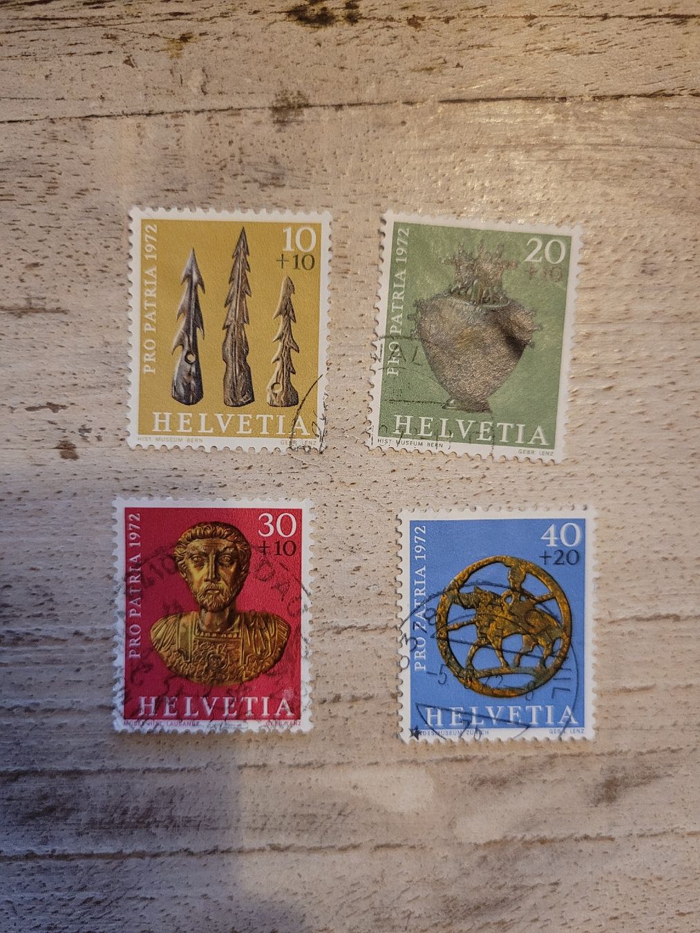 Alle Briefmarken: Pro Patria 1972 – Gebraucht aus Inwil von Flower2325